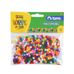 MINI POMPONES 500 UNID