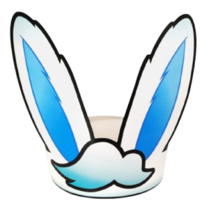 CINTILLO CONEJO CARTON CELESTE