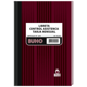 LIBRETA CONTR ASIT TARJA 259
