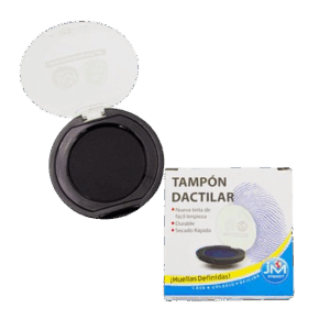 TAMPON DACTILAR NEGRO C/TAPA