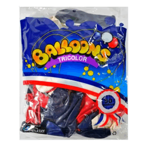 GLOBO LATEX N9  TRICOLOR X 50 UNID