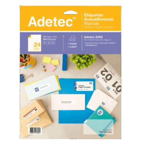 ETIQUETA ADHESIVA 70X35MM 25 HJ