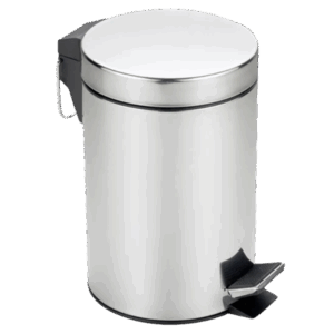 BASURERO ACERO 12 LTR C/PEDAL