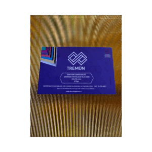 CARTON CORRUGADO METALICO DORADO