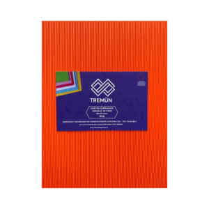 CARTON CORRUGADO NARANJO 50X70 CM