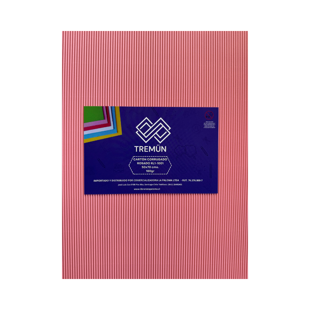 CARTON CORRUGADO ROSADO CLA 50X70 C