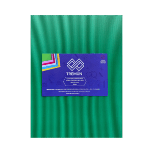 CARTON CORRUGADO VERDE OSC 50X70 CM