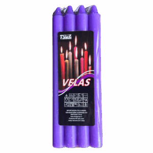 VELA X 4 MORADA