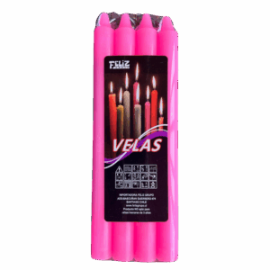 VELA X 4 ROSADA