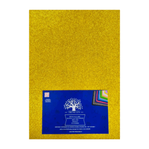 GOMA EVA GLITTER ADHE 40X60 DORADA
