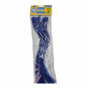 LIMPIA PIPA METALIZADA AZUL 25 UNID