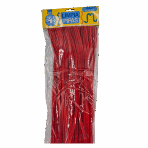 LIMPIA PIPA X 100 UNID ROJA
