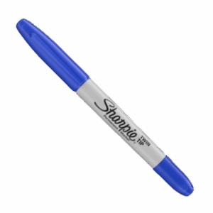 PLUMON MARCADOR DOBLE PUNTA AZUL