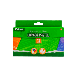 LAPIZ PASTEL GRASO 12 COLORES TORRE