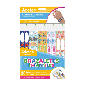 BRAZALETE PARA EVENTO INFANTIL ADETEC