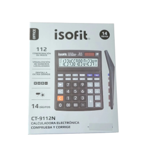 CALCULADORA ESCRITORIO 14 DIG GRAND ISOFIT