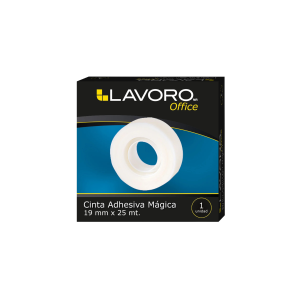 CINTA ADHESIVA MAGICA 19 MM X 25 MT LAVORO