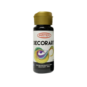 PINTURA DECORART 60 ML NEGRA 21 ARTEL