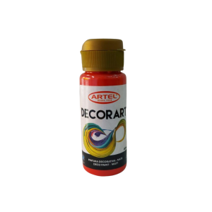 PINTURA DECORART 60 ML ROJO 88 ARTEL