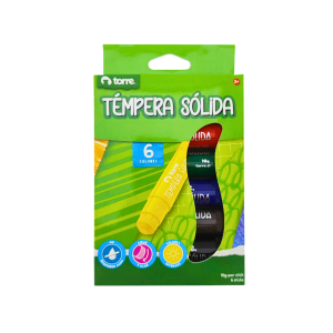 TEMPERA SOLIDA 6 COLORES TORRE
