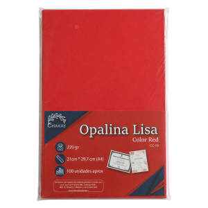 OPALINA A4 LISA 100 HJ RED TREMULEN