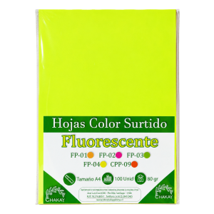 PAPEL FOTOCOPIA A4 100 HJ NEON TREMULEN
