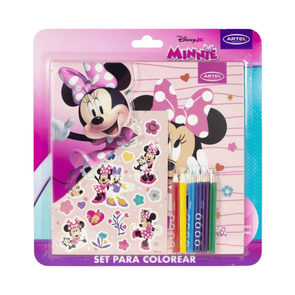 SET DE COLOREAR MINNIE ARTEL